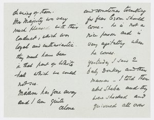 Carta a la nieta del artista Angela Thirkell de Edward Burne Jones