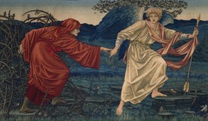 El amor guiando al peregrino, Tapiz de Edward Burne Jones
