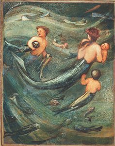 Sirenas en las profundidades, 1882 de Edward Burne Jones