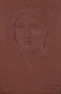 Estudio de Margaret Burne-Jones para 