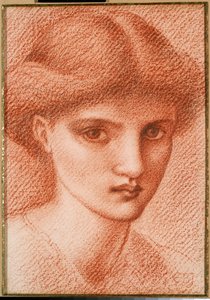 Estudio de la cabeza de una niña