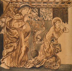 La Anunciación de Edward Burne Jones