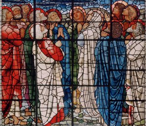 La Ventana de la Ascensión (detalle) de Edward Burne Jones