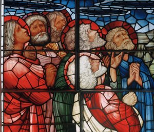 La Ventana de la Ascensión (detalle) de Edward Burne Jones