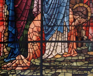 La Ventana de la Crucifixión (detalle) María Magdalena de Edward Burne Jones