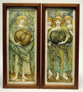 El primer día de la creación y el tercer día de la creación de Edward Burne Jones
