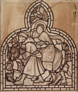 La huida a Egipto de Edward Burne Jones