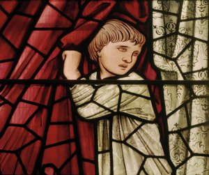 La Ventana del Juicio Final (detalle) de Edward Burne Jones
