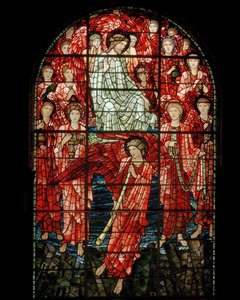 La Ventana del Juicio Final (detalle) de Edward Burne Jones