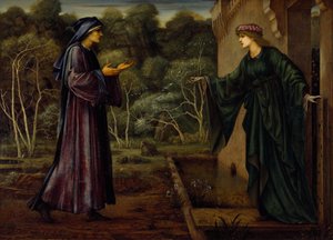 El peregrino en la puerta de la ociosidad de Edward Burne Jones