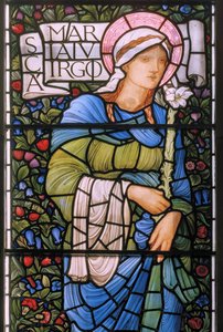 La Virgen María, ventana este de Edward Burne Jones