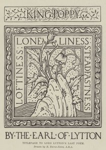 Portada del último poema de Lord Lytton