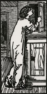 Psique mirando en el armario, 1866 de Edward Coley after Burne Jones