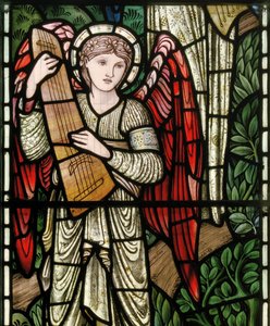Ángeles del Paraíso, Músicos Ángeles (detalle) de Edward Coley and Dearle Burne Jones