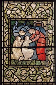 Recepción en el Paraíso de Edward Coley and Dearle Burne Jones