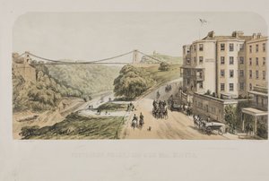 Puente colgante, desde Sion Hill, Clifton, c.1875