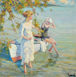 "En el lugar de baño" de Edward Cucuel