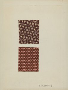 Muestras de algodón impreso de Edward D. Williams