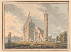 Catedral de Brechin y torre redonda, Forfarshire, Escocia de Edward Dayes
