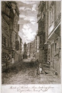 Butcher Row, Westminster, Londres de Edward Dayes
