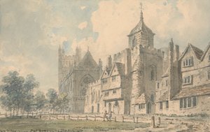 Catedral de Exeter y edificios colindantes de Edward Dayes