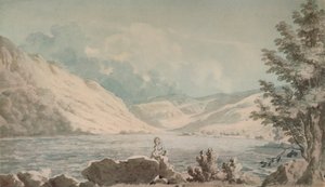 Hawes Water, Westmorland, c1790, 1935 de Edward Dayes