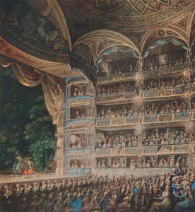 Interior del Teatro Drury Lane, 1795, 1948 de Edward Dayes