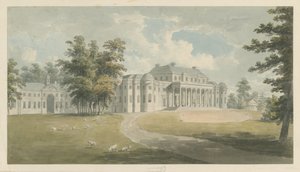 Shugborough Hall: pintura en acuarela, nd [?finales del siglo XVIII] de Edward Dayes
