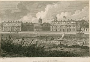 Vista del Hospital de Greenwich, Londres