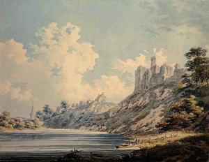 Castillo de Warkworth de Edward Dayes