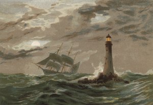 Luz de luna, faro de Eddystone