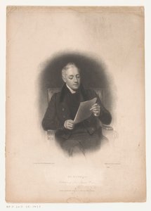 Portret van uitgever John Murray Sr. Murray, editor de las obras de Lord Byron (título sobre el objeto)