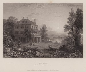 Villa Diodati, la residencia de Lord Byron de Edward Francis (after) Finden