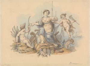 Alegoría de los oficios del mar de Edward Francis Burney