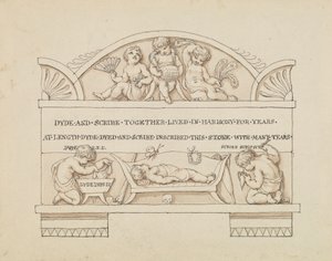 Diseño del monumento a Dyde y Scribe de Edward Francis Burney