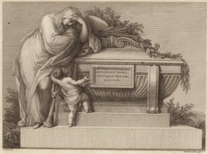Boleto funerario de Sir Joshua Reynolds de Edward Francis Burney