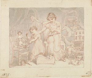 Ilustración para La nueva muñeca: Sin título de Edward Francis Burney