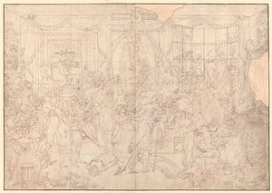 El Establecimiento Elegante para Señoritas (estudio para) de Edward Francis Burney