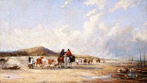 Cruzando las arenas al mercado de Swansea de Edward Francis Drew Pritchard