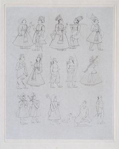Figuras mostrando varias ocupaciones de Edward Francis Finden