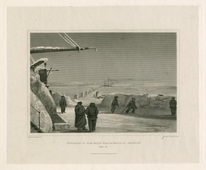 Situación de los buques HM Fury y Hecla, en Igloolik