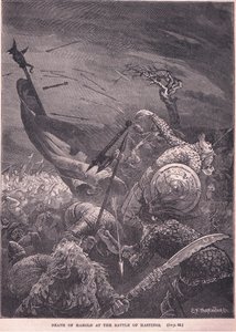 Muerte de Harold en la Batalla de Hastings AD 1066 de Edward Frederick Brewtnall