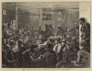 El agujero en la pared, una reunión de los republicanos de Londres de Edward Frederick Brewtnall