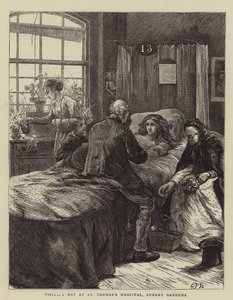 Día de Visita en el Hospital St Thomas, Surrey Gardens de Edward Frederick Brewtnall