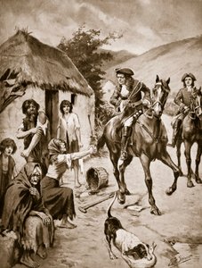 Vida irlandesa, c.1710, ilustración de "Hutchinson