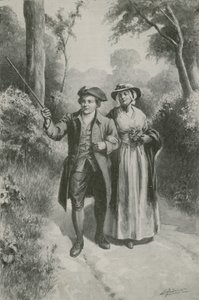 Rara Kate Blake y su William (litografía)