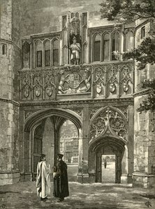 Puerta Principal, Trinity College, finales del siglo XIX de Edward Gascoin