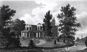 Villa de Lord Nelson en Merton, publicada en 1806 de Edward Gyfford