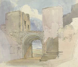 Puerta del castillo de Bamburgh de Edward Hastings