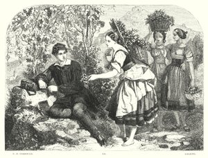 Childe Harold de Lord Byron, Canto III, Estrofa 55 de Edward Henry (after) Corbould